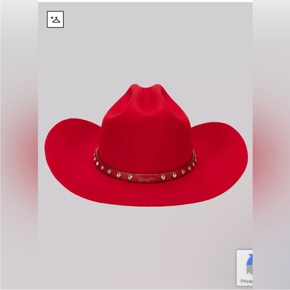 Free People X Wrangler Red Studded Cowboy Hat One Size main image 10